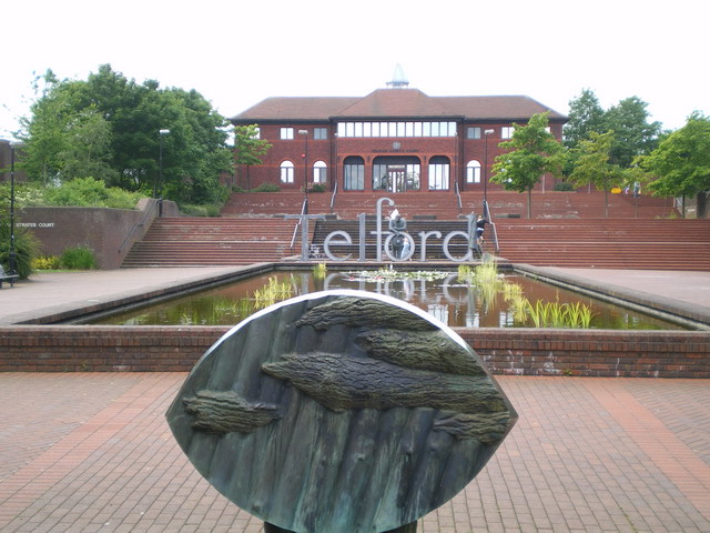 Sculpture at Telford County Court